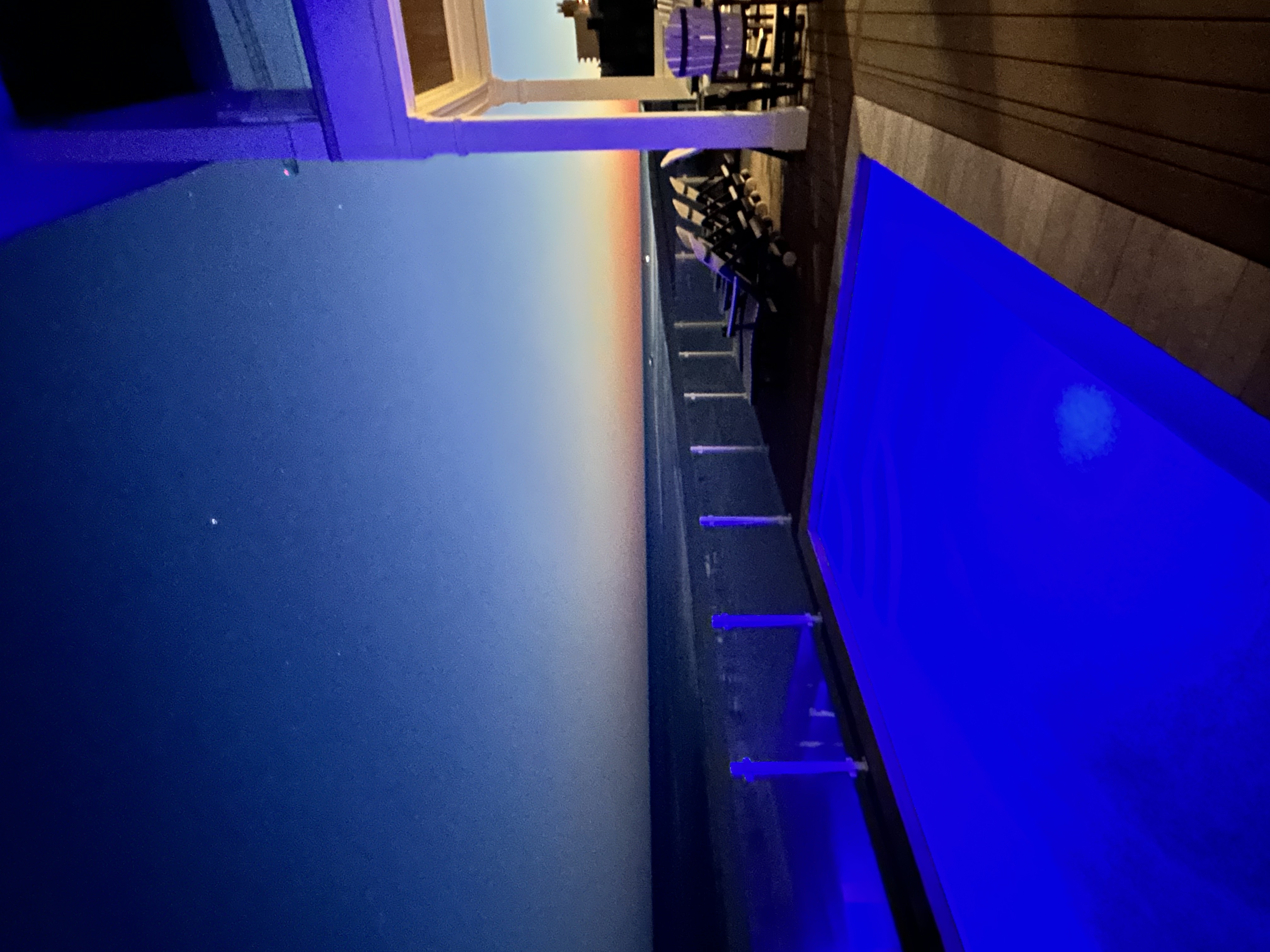 Image of pool at night