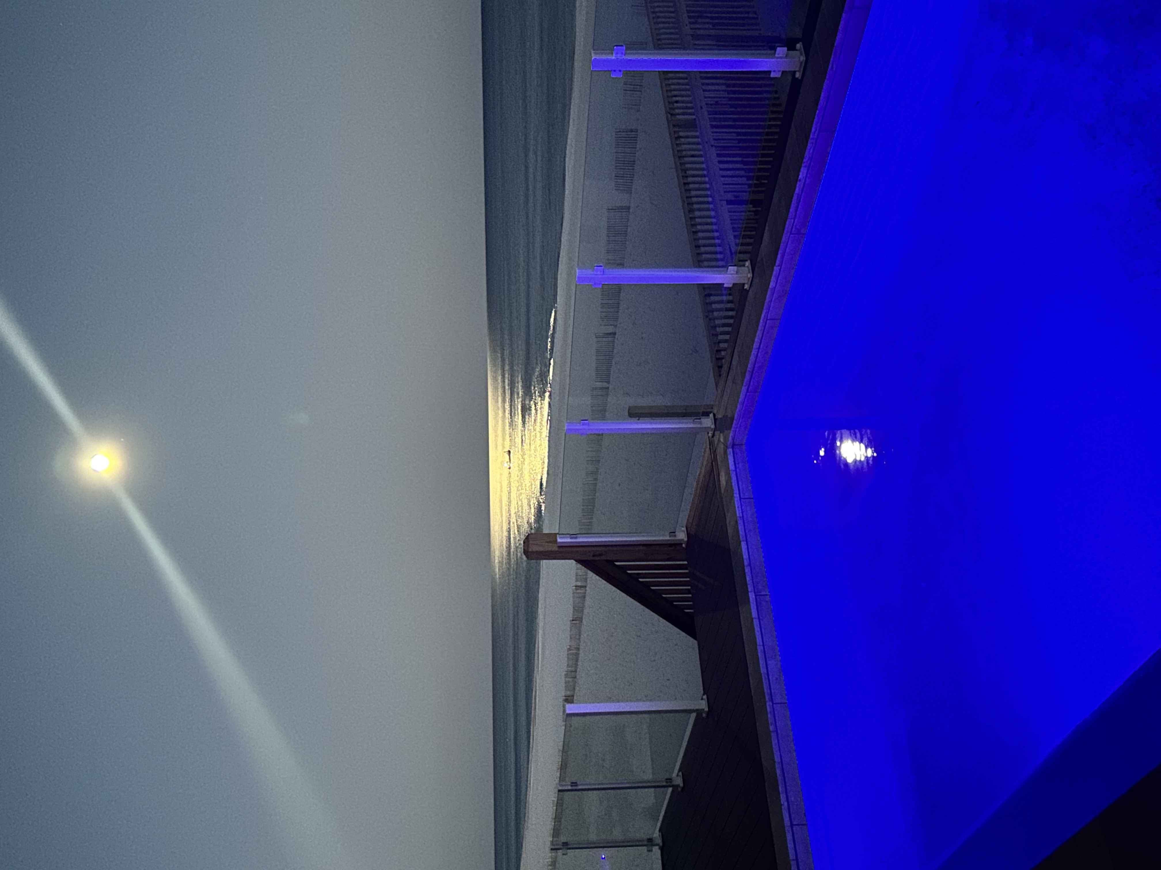 Image of pool at night